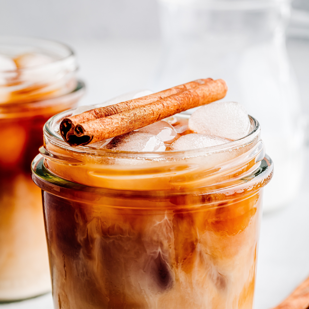 Iced Spiced Caramel Chai Latte