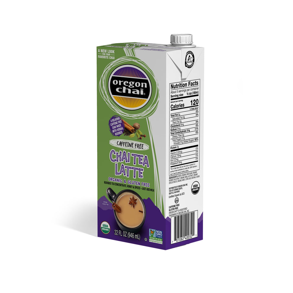 Oregon Chai Caffeine Free Chai Tea Latte Concentrate